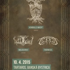 Koncert – Heimdalls wacht, Waldschrat + support, 10. apríl 2015, Tartaros, Banská Bystrica