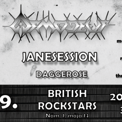 PLAY IT LOUD 11 / ČESKÁ PROG THRASH METAL LEGENDA ASMODEUS PRVÝ KRÁT NA SLOVENSKU + JANESESSION A DAGGEROSE (Bratislava – British Rock Stars)