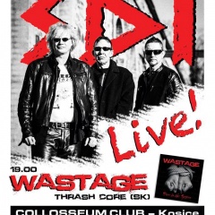 Koncert – S.D.I., Wastage, 23. október 2015, Collosseum Club, Košice