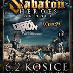 Koncert – SABATON, WISDOM, CITRON, 6. február 2015, ŠH Cassosport, Košice