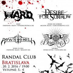 Koncert – Dark and Loud, 20. február 2016, Randal Club, Bratislava