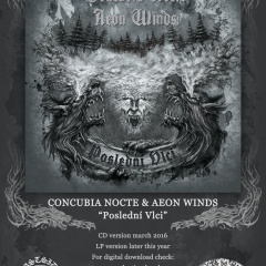 AEON WINDS a CONCUBIA NOCTE – nové splitko „Poslední Vlci“