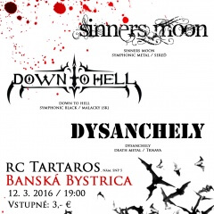Koncert – Dark and Loud, 12. marec 2016, Tartaros, Banská Bystrica