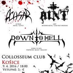 Predposledný koncert v rámci mini tour kapely Down to the Hell o týždeň v Košiciach