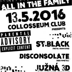 St.Black, Južná 3D, Disconsolate v Collosseum Clube v Košiciach
