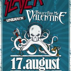 Slayer, Bullet for my Valentine a Unearth na Slovensku!