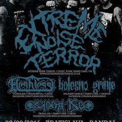 Report – Extreme Noise Terror – Bolesno Grinje – Škoda 120 – Fleshless – 9.9.2016 – Randal Music Club
