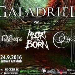 Pozor zmena – Galadriel // April Weeps // Ohen // Abort To Be Born v Trnave namiesto Doomas!