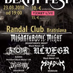 Pressburg Black Death Fest koncom marca v Randal Clube!!!