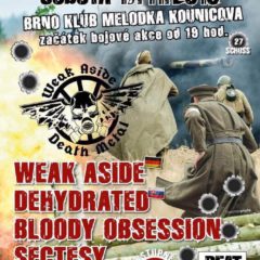 KONCERT – FATAL FLESH FEAST vol.27 v Brne privíta Weak Aside, Dehydrated, Sectesy, Bloody Obsession a Fatality