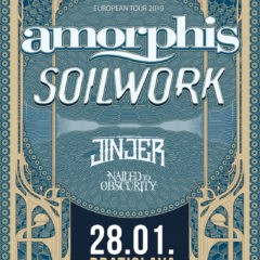 KONCERT – AMORPHIS / SOILWORK / JINJER / NAILED TO OBSCURITY – 28.1. Bratislava MMC