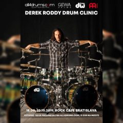 Derek Roddy Drum Clinic v Bratislave sa blíži!