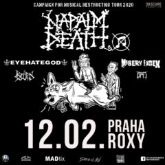 Koncert – NAPALM DEATH / EYEHATEGOD / MISERY INDEX / ROTTEN SOUND / BAT – v Prahe prebehne pokus zničiť hudbu!