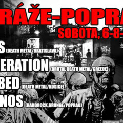 Koncerty na garážach Poprad – (grilovačka, FUNUS, INCINERATION (GR), STABBED, HADONOS) túto sobotu!