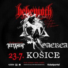 BEHEMOTH – TESTAMENT – GAEREA dnes v Košiciach!