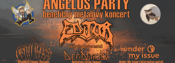 ANGELUS PARTY už tento piatok v Banskej Bystrici!