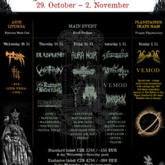 BLACK METALOVÁ UDALOSŤ JESENE: DO PRAGUE DEATH MASS V. ZOSTÁVA MENEJ AKO 30 DNÍ!!!