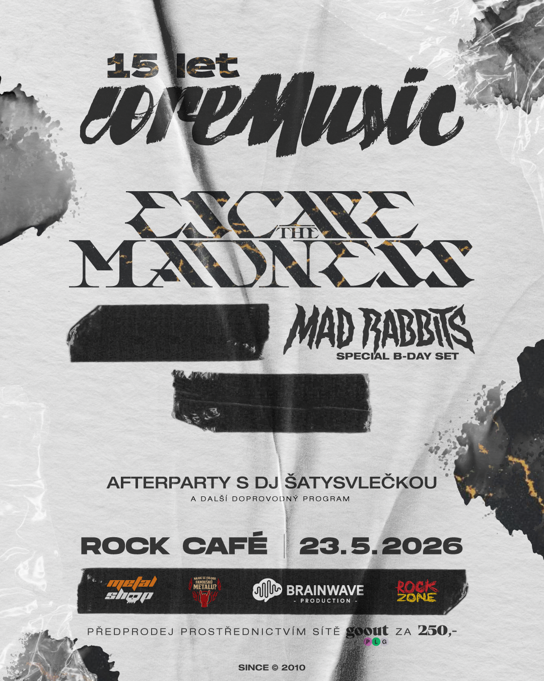 Coremusic oslávili v roku 2025 15 rokov! Tento rok chystajú oslavu v Prahe!