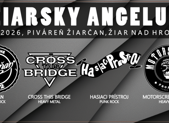 Žiarsky Angelus pomôže Červenému Krížu, fanúšikom sa predstavia Hasiaci Prístroj, Sitňan, Motorscream Project a Cross This Brigde