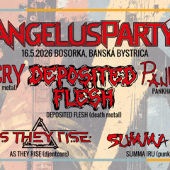 Angelus Party pomôže ťažko zdravotne postihnutému Tobimu, v Bosorke vystúpi 7 kapiel na čele s Deposited Flesh, As They Rise či Pankhart