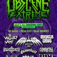 Obscene Extreme 2027 oznamuje hlavného headlinera GWAR a ďalšie kapely!
