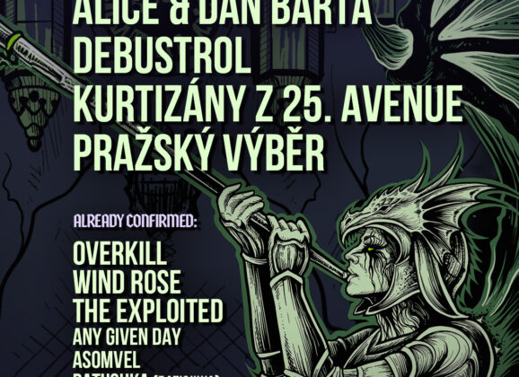 Basinfirefest 2027 odhaľuje poriadnu dávku metalu: Dorazia thrashmetalové legendy Overkill aj česká rocková elita na čele s Pražským Výběrom a Danom Bártom!