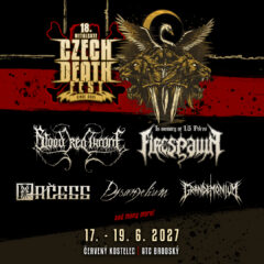 Na Metalgate Czech Death Fest 2027 mieria BLOOD RED THRONE a hviezdna zostava FIRESPAWN.