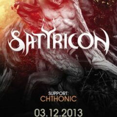 Koncert – SATYRICON (Nor), CHTHONIC (Tai), 03.12.2013, Bratislava, Randal Club