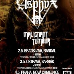 Turné – ASPHYX – Česko, Slovensko (2.-4.5.2014)