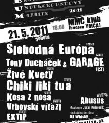 Bratislavský Undergroundový Majáles BUM 2011 zverejňuje účinkujúcich a ďalšie podrobnosti!