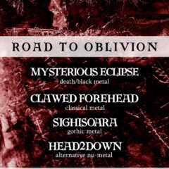 Koncert –  MYSTERIOUS ECLIPSE, CLAWED FOREHEAD, HEAD2DOWN a SIGHISOARA (25. 5. 2013, Randal, BA)