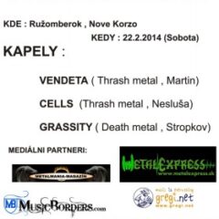 Koncert – THRASH-DEATH METAL MASSACRE, 22. február 2014, Nové Korzo, Ružomberok