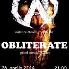 Koncert – OBLITERATE, ČAD, 26. apríl 2014, Live Club, Humenné